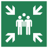 ISO 7010 sign E007: Assembly point