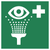 ISO 7010 sign E011: Eyewash station