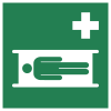ISO 7010 sign E013: Stretcher