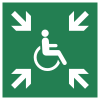 ISO 7010 sign E024: Temporary assembly point