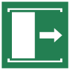 ISO 7010 sign E033: Sliding door opens to the right