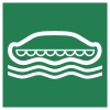 ISO 7010 sign E036: Lifeboat