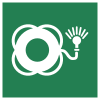 ISO 7010 sign E042: Lifebuoy with light