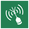 ISO 7010 sign E052: Emergency position-indicating radio beacon