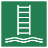 ISO 7010 sign E053: Embarkation ladder