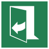 ISO 7010 sign E058: Door opens by pulling on the right side