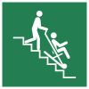 ISO 7010 sign E060: Evacuation chair