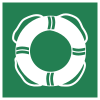 ISO 7010 sign E061: Water rescue equipment