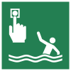 ISO 7010 sign E069: Man overboard alarm