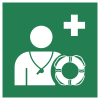ISO 7010 sign E075: Lifeguard