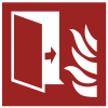 ISO 7010 sign F007: Fire door