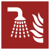 ISO 7010 sign F011: Water mist branch pipe