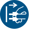 ISO 7010 sign M006: Disconnect mains plug