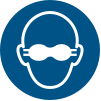 ISO 7010 sign M007: Wear a full face shield