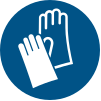 ISO 7010 sign M009: Wear hand protection