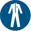ISO 7010 sign M010: Wear protective clothing