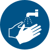 ISO 7010 sign M011: Wash your hands