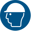 ISO 7010 sign M014: Wear head protection
