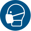 ISO 7010 sign M016: Wear a face mask