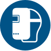 ISO 7010 sign M019: Wear a welding mask