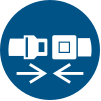 ISO 7010 sign M020: Use a restraint system