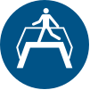 ISO 7010 sign M023: Use the pedestrian crossing