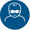 ISO 7010 sign M025: Protect young children with full-shield eyewear