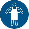 ISO 7010 sign M026: Wear a protective apron
