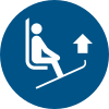 ISO 7010 sign M036: Raise ski tips
