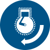 ISO 7010 sign M038: Start the engine while lowering into the sea