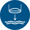 ISO 7010 sign M039: Pay out the lifeboat lowering line