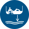 ISO 7010 sign M041: Pay out the rescue boat lowering line