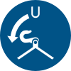 ISO 7010 sign M042: Release the release hooks while lowering