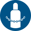 ISO 7010 sign M046: Secure gas cylinders