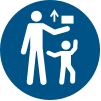 ISO 7010 sign M055: Keep out of reach of children