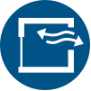 ISO 7010 sign M057: Ensure continuous ventilation