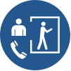 ISO 7010 sign M058: Entry permitted only with an outside attendant