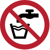 ISO 7010 sign P005: Non-potable water