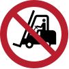 ISO 7010 sign P006: No access for industrial vehicles