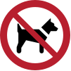 ISO 7010 sign P021: No dogs allowed