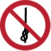 ISO 7010 sign P030: Do not knot ropes
