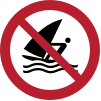 ISO 7010 sign P054: No windsurfing