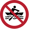 ISO 7010 sign P055: No human-powered craft
