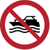 ISO 7010 sign P056: No motorised craft