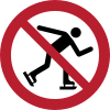 ISO 7010 sign P079: No ice skating