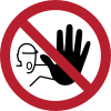 ISO 7010 sign P080: No access for unauthorised persons