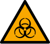 ISO 7010 sign W009: Warning; biological hazard