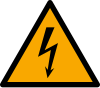ISO 7010 sign W012: Warning; electricity