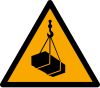 ISO 7010 sign W015: Warning; suspended load