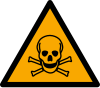 ISO 7010 sign W016: Warning; toxic material